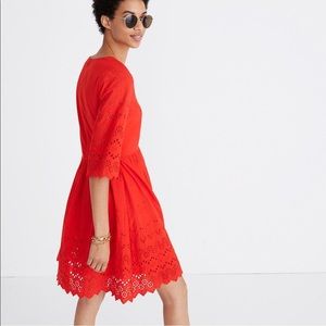 Madewell Eyelet Lattice dress